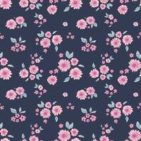 Floral seamless vector illustration pattern background. Design for use all over fabric print wrapping paper and others.