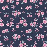 Floral seamless vector illustration pattern background. Design for use all over fabric print wrapping paper and others.