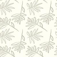 Tropical palm leaves seamless vector illustration pattern background. Design for use all over fabric print wrapping paper and others.