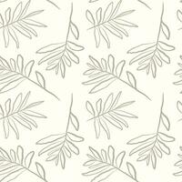 Tropical palm leaves seamless vector illustration pattern background. Design for use all over fabric print wrapping paper and others.