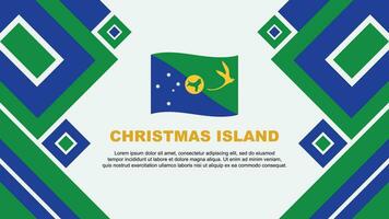 Christmas Island Flag Abstract Background Design Template. Christmas Island Independence Day Banner Wallpaper Vector Illustration. Christmas Island Cartoon