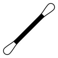 Icon cotton swab for cleaning ears, ear stick vector