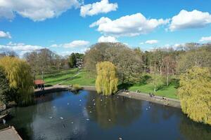 Wardown Public Park of Luton Town of England During Cold and sunny day of April 7th, 2023 photo