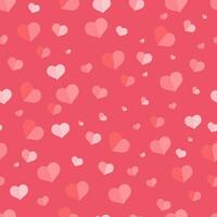 heart seamless pattern on pink background.Editable vector illustration for fabric,tile