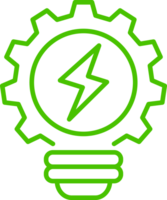 energia efficienza linea icona simbolo illustrazione png