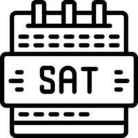 line icon for sat vector