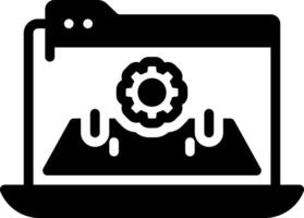 solid icon for platform vector