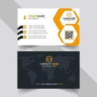 creative clean corporate card design vector