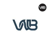 letra vnb monograma logo diseño vector