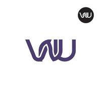 Letter VNU Monogram Logo Design vector