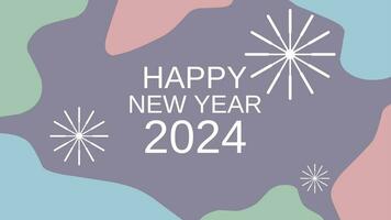 contento nuevo año 2024 antecedentes. nuevo año vector antecedentes para evento, festival, tarjeta o decoración. antecedentes para nuevo año celebracion en diciembre