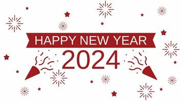 Happy new year 2024 background. New year vector background for event, festival, card or decoration. Background for new year celebration in december