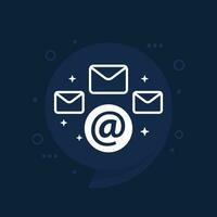 correo electrónico Campaña vector icono para aplicaciones y web