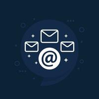 email campaign vector icon for apps and web