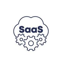 Saas icon, Software as a service vector