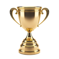 AI generated Trophy cup isolated on a transparent background. png