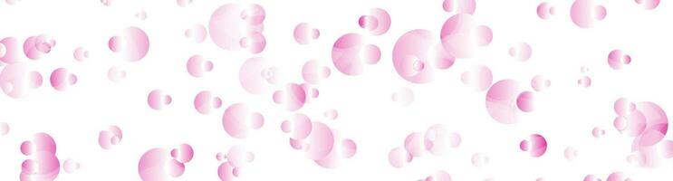 Light pink glossy circles abstract tech background vector