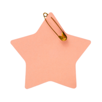 leer Star Etikett Papier isoliert png