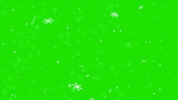 Christmas Snowfall Animation 4k Green Screen Video Free Download