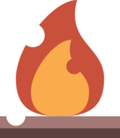 fuego hoguera ardiente leña firmar icono png