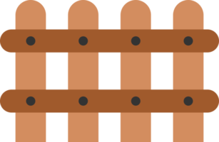 Brown wooden board fence home house icon png