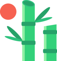 verde bambú árbol con disparar bambú naturaleza icono png