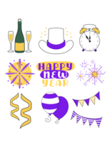 Nouveau ans veille clipart png