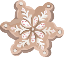 Christmas cookie cartoon illustration, Transparent background. png