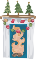 Natal ilustração, transparente fundo. png