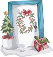 Christmas illustration, Transparent background. png