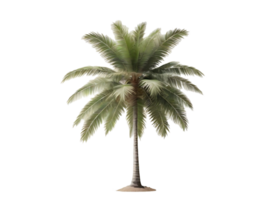 AI generated Coconut palm tree with free PNG