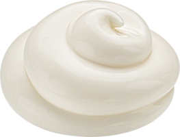 Sour cream swirl isolated png