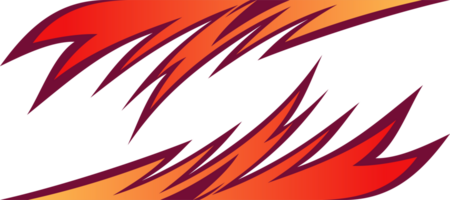 red fire flames racing car livery decal sticker abstract transparent background png