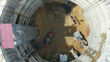 Istanbul, tr, 2023-a vue de une construction site de au dessus video