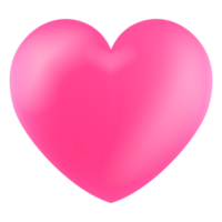 clásico rosado corazón transparente png