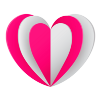 roze hart decoratie PNG