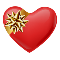 corazón con oro arco transparente png