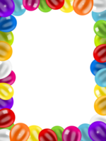 Balloons Border Frame PNG