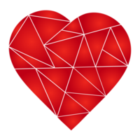 Heart Transparent PNG White Lines