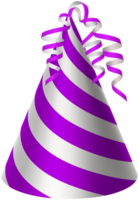 Party Hat Purple PNG Transparent