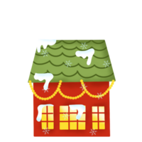 cute christmas house png