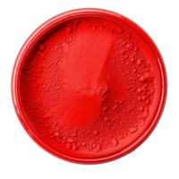 AI generated Bright red holi paint isolated on transparent background. png