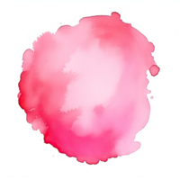 ai generiert Rosa Aquarell beflecken isoliert auf transparent Hintergrund. png