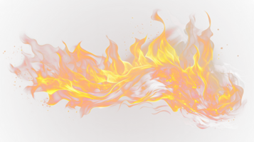 AI generated Fire flame isolated on a transparent background. png