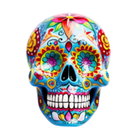 AI generated Cinco de mayo sugar skull isolated on transparent background. png