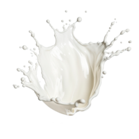 AI generated Milk Splash isolated on transparent background. png