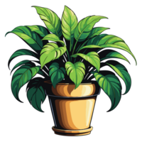 AI generated Potted flower ornamentation png