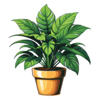 AI generated Potted floral arrangement png