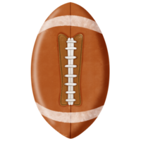 un americano fútbol americano pelota en un transparente antecedentes png