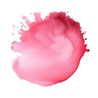 ai generato rosa acquerello macchia isolato su trasparente sfondo. png